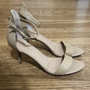 Kelly & Katie Beige Strappy Heels